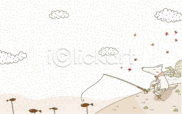 사람없음 EPS 일러스트 가을(계절) 가을배경 개 계절 구름(자연) 낚시 닭 동물 백그라운드 사계절 야외 육지동물 자연 척추동물 포유류 하늘