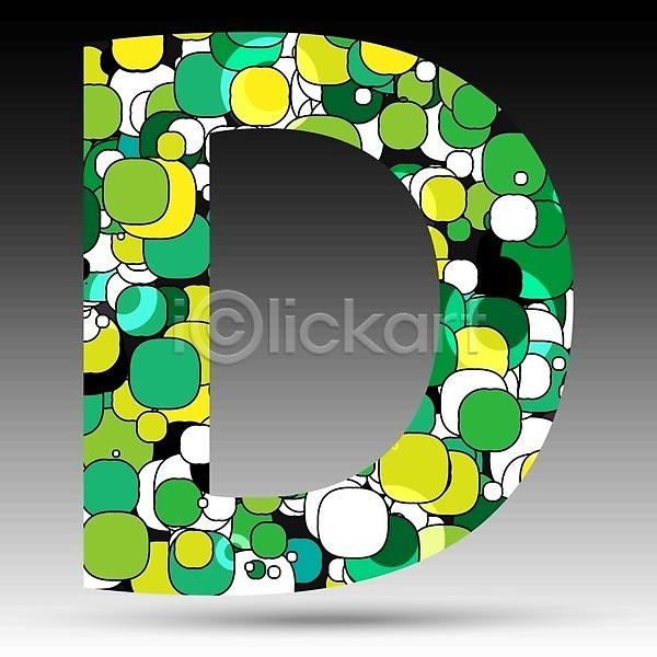 사람없음 EPS 일러스트 해외이미지 D 그래픽 대문자 물방울무늬 알파벳 초록색 텍스트 해외202004