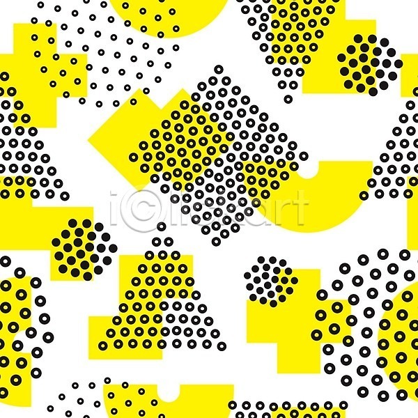 사람없음 EPS 일러스트 해외이미지 검은색 그래픽 기하학 노란색 디자인 멤피스디자인 모양 백그라운드 선 스타일 원형 추상 팝 패턴 플랫 해외202004