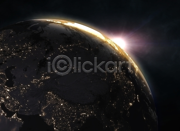 사람없음 3D JPG 포토 해외이미지 SF 검은색 백그라운드 별 빛 야간 우주 유럽 자연 지구 추상 해외202004 행성