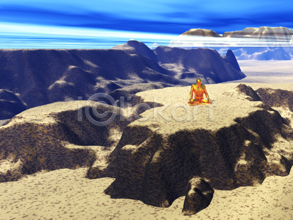 사람모양 사람없음 3D JPG 일러스트 골짜기 백그라운드 사막 야외 자연 주간 컴퓨터그래픽 풍경(경치)