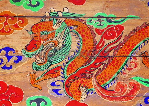 상상 화려 사람없음 포토 그림 동물 동물모양 동물문양 드래곤 미술 벽화 용 작품 전통 전통무늬 전통문양 전통문화 컬러 한국 한국문화 한국전통 한마리