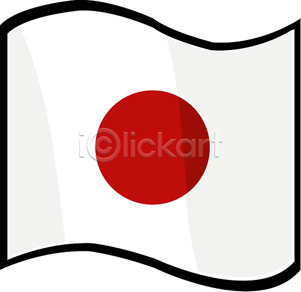 사람없음 EPS 아이콘 국기 깃발 나라 외국문화 일본 일본문화 일장기