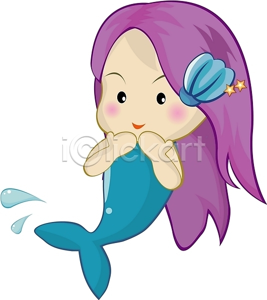 여자만 EPS 일러스트 가상인물 물고기자리 별자리 별자리캐릭터 어류 운세 점성술 캐릭터 클립아트