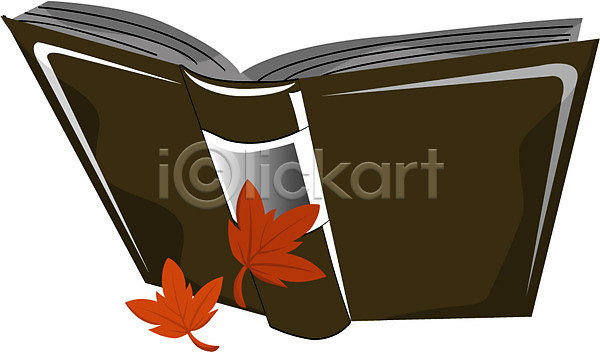 사람없음 EPS 아이콘 가을(계절) 계절 낙엽 단풍 사계절 생활용품 자연 책