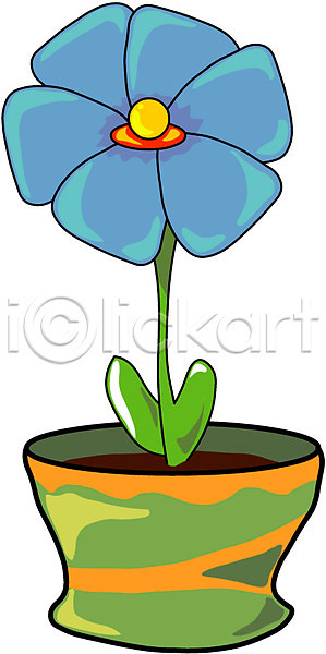사람없음 EPS 아이콘 꽃 꽃꽂이 꽃병 식물 장미 클립아트 파란색 한송이 화분