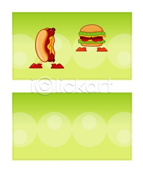 명함템플릿 배너템플릿 템플릿 명함 미니배너 음식 패스트푸드 핫도그 햄버거