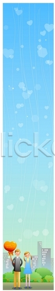 러블리 로맨틱 사랑 남자 두명 사람 여자 배너템플릿 템플릿 기업홍보 세로배너 커플 하트 현수막
