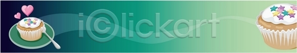 배너템플릿 템플릿 가로배너 디저트 머핀 빵 숟가락 음식 제빵 현수막