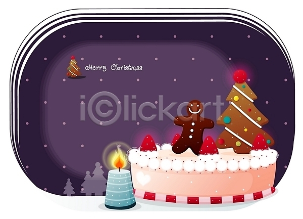 사람없음 EPS 일러스트 겨울 계절 과자 기념일 눈(날씨) 디저트 저녁 종교 초 촛불 케이크 쿠키 크리스마스 크리스마스장식