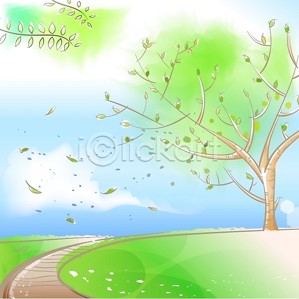 사람없음 EPS 일러스트 계절 구름(자연) 길 나무 나뭇잎 바람 백그라운드 봄 봄배경 사계절 식물 야외 오솔길 자연 주간 초원(자연) 풍경(경치) 하늘