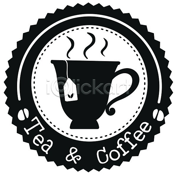 특별함 사람없음 EPS 일러스트 해외이미지 간판 검은색 그림 디자인 라벨 메뉴 미술 백그라운드 원형 차(음료) 카페인 커피 클립아트 해외202004 흰색