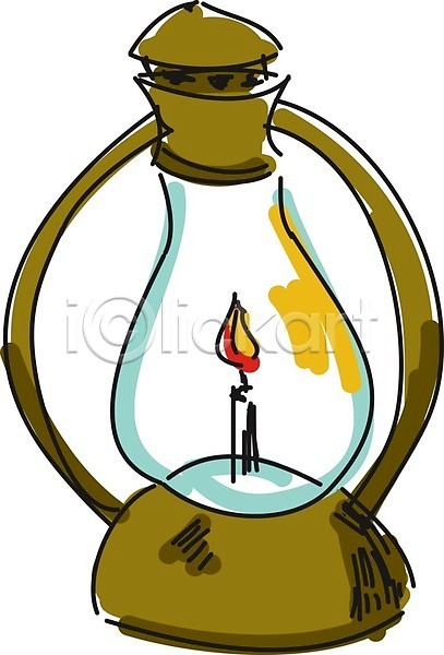 따뜻함 EPS 근접촬영 일러스트 해외이미지 경기 그림 램프 불 불꽃(불) 빛 스케치 심지 유리 해외202004 흰배경