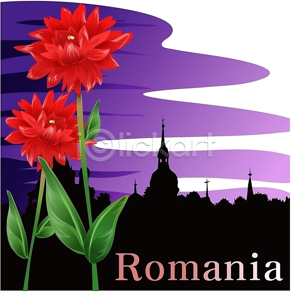 사람없음 EPS 일러스트 가을꽃 국화 꽃 나라꽃 달리아 루마니아 빨간색 수도원 식물 야외 여행 자연 컬러 클립아트 푸트나수도원