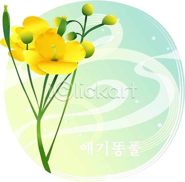 사람없음 EPS 일러스트 꽃 노란색 들꽃 백그라운드 봄꽃 식물 애기똥풀 자연 컬러 클립아트