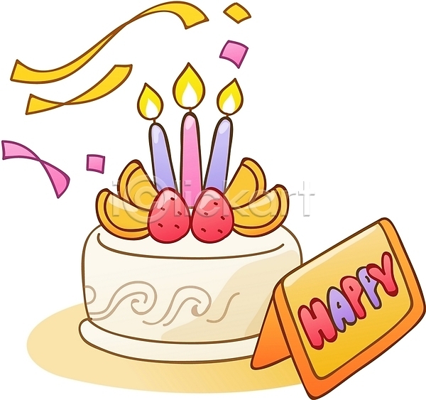 축하 사람없음 EPS 아이콘 일러스트 과일 디저트 딸기 생일 음식 이벤트 초 촛불 카드(감사) 케이크