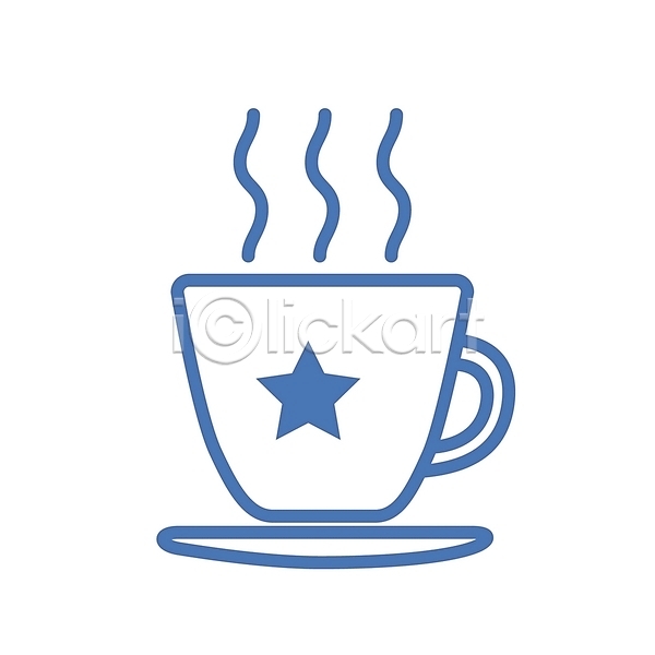 휴식 사람없음 EPS 심볼아이콘 아이콘 음식아이콘 문양 별 생활용품 심볼 연기 음식 접시 찻잔 커피 커피잔 컬러 컵받침 티(음료) 파란색