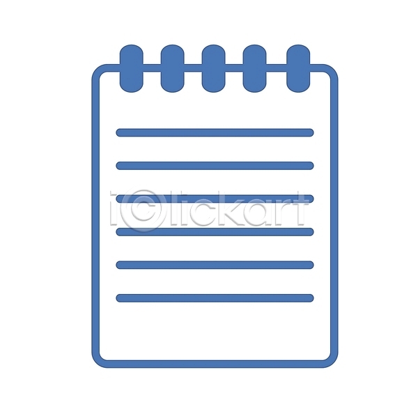 사람없음 EPS 아이콘 공책 기록 다이어리 메모지 문구용품 문서 사무용품 서류판 심볼 오브젝트 치료 컬러 파란색
