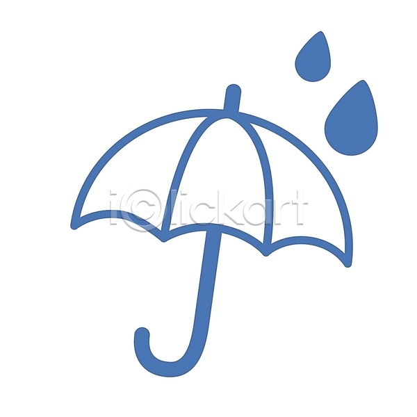 사람없음 EPS 날씨아이콘 심볼아이콘 아이콘 날씨 물방울 비(날씨) 빗방울 소서 심볼 우산 자연 잡화 컬러 파란색