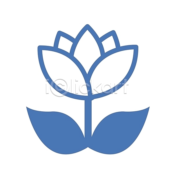 사람없음 EPS 심볼아이콘 아이콘 꽃 봄꽃 식물 심볼 자연 컬러 튤립 파란색