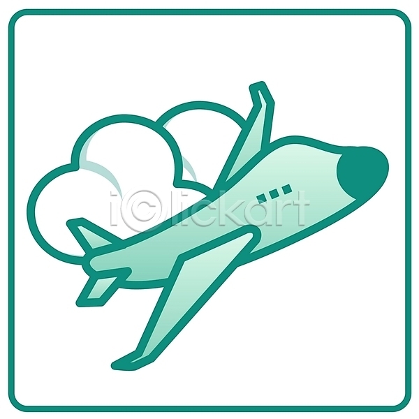 사람없음 EPS 심볼아이콘 아이콘 공항 교통 교통수단 구름(자연) 대중교통 비행 비행기 심볼 이륙 초록색 컬러 항공교통