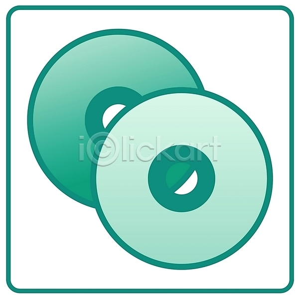 사람없음 EPS 심볼아이콘 아이콘 CD 심볼 음반 초록색 컬러