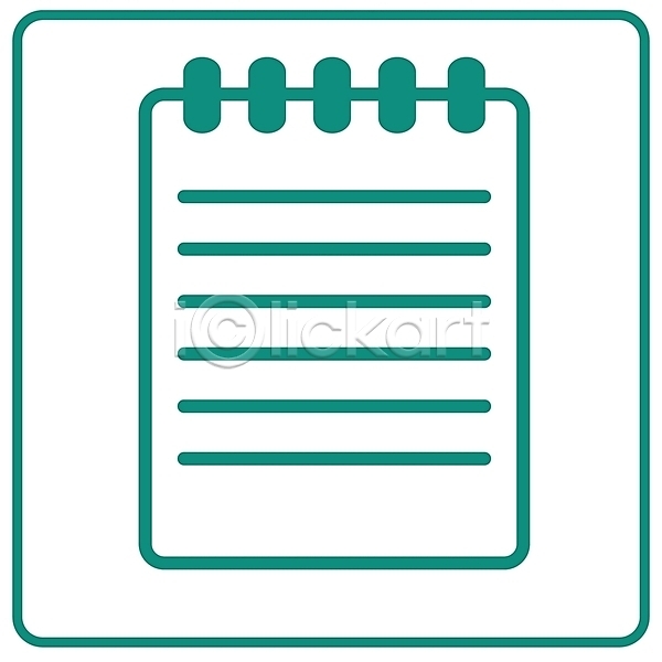 사람없음 EPS 심볼아이콘 아이콘 다이어리 메모지 문구용품 문서 사무용품 서류판 심볼 종이 초록색 컬러