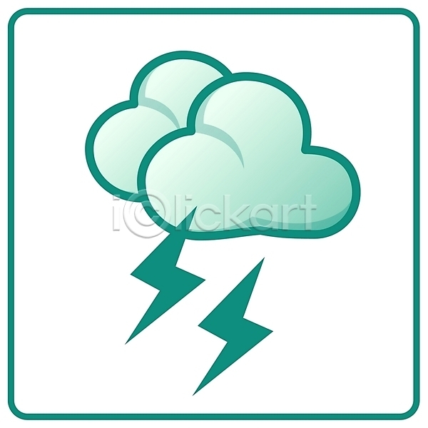 사람없음 EPS 날씨아이콘 심볼아이콘 아이콘 구름(자연) 날씨 번개 소서 심볼 일기예보 자연 자연요소 초록색 컬러
