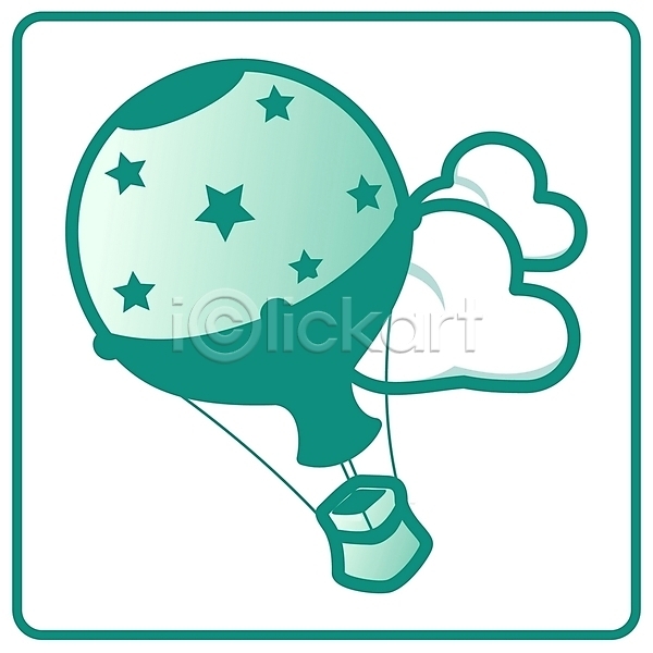 사람없음 EPS 심볼아이콘 아이콘 구름(자연) 놀이기구 레저 스포츠 심볼 열기구 초록색 축제 항공교통