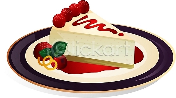 사람없음 EPS 일러스트 디저트 딸기시럽 음식 조각케이크 치즈케이크 케이크
