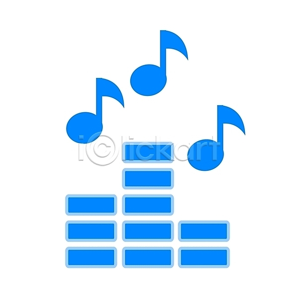 사람없음 EPS 심볼아이콘 아이콘 기호 볼륨 심볼 음악 음표 컬러 파란색