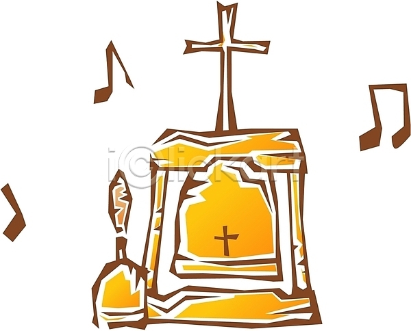 사람없음 EPS 라인아이콘 아이콘 판화아이콘 기독교 기독교용품 십자가 음표 종 종교 종교용품