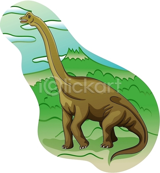 사람없음 EPS 일러스트 공룡 공룡캐릭터 동물 브라키와우루스 야생동물 주간 척추동물 캐릭터 클립아트 파충류 한마리
