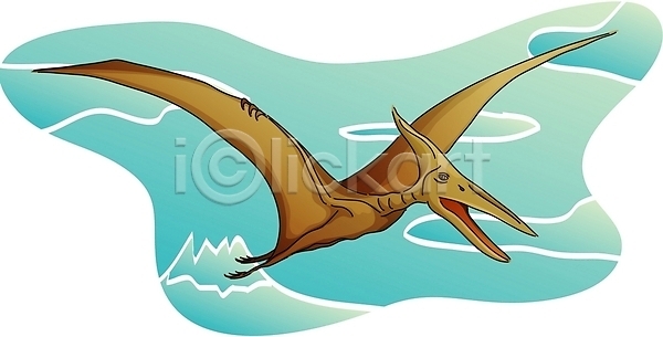 사람없음 EPS 일러스트 공룡 공룡캐릭터 동물 야생동물 척추동물 캐릭터 클립아트 파충류 프테라노돈 한마리