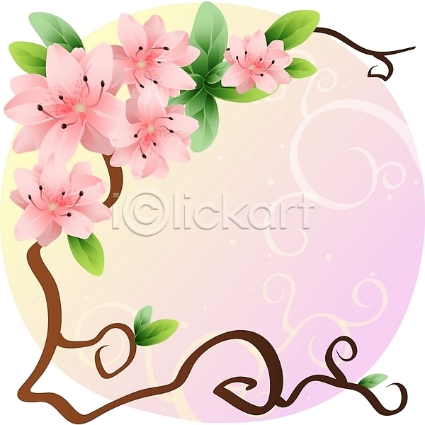 사람없음 EPS 일러스트 꽃 백그라운드 봄꽃 분홍색 식물 자연 진달래 철쭉 클립아트