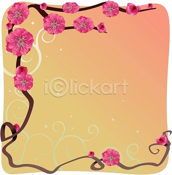 사람없음 EPS 일러스트 꽃 매화 백그라운드 봄꽃 분홍색 식물 자연 클립아트