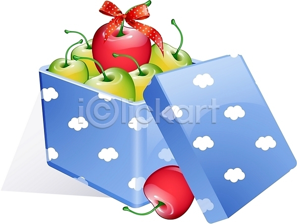 사람없음 EPS 아이콘 펄아이콘 과일 구름무늬 당첨 리본 사과(과일) 상자 선물 선물상자 식물 이벤트 장식