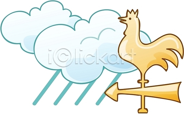 사람없음 EPS 아이콘 큐티아이콘 구름(자연) 날씨 닭 비(날씨) 빗방울 자연 자연요소 풍향계 화살표