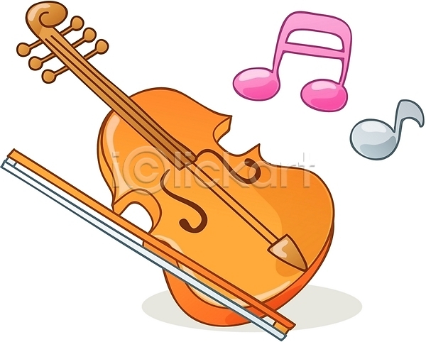사람없음 EPS 아이콘 큐티아이콘 문화 바이올린 악기 음악 음표 현악기