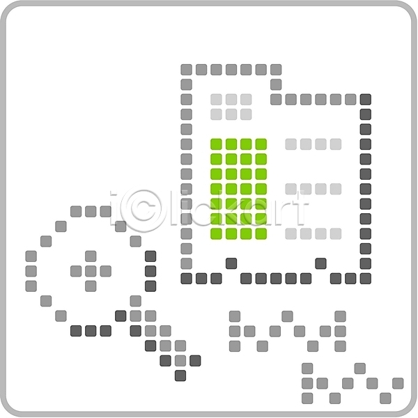 사람없음 EPS 아이콘 기호 돋보기 문서 비즈니스 사무용품