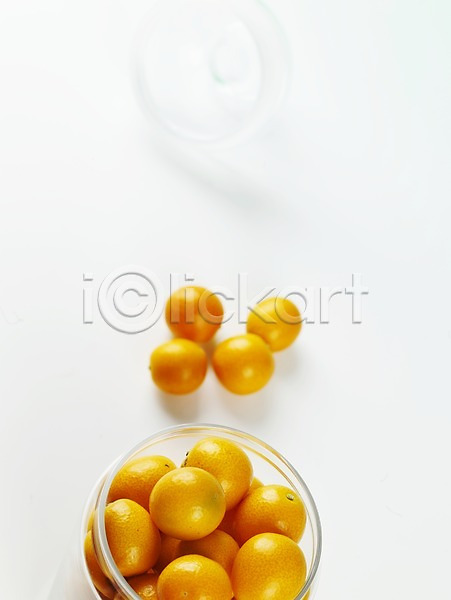 신선 사람없음 JPG 포토 하이앵글 과일 금귤 농작물 병(담는) 스튜디오촬영 식물 실내 유리병 음식