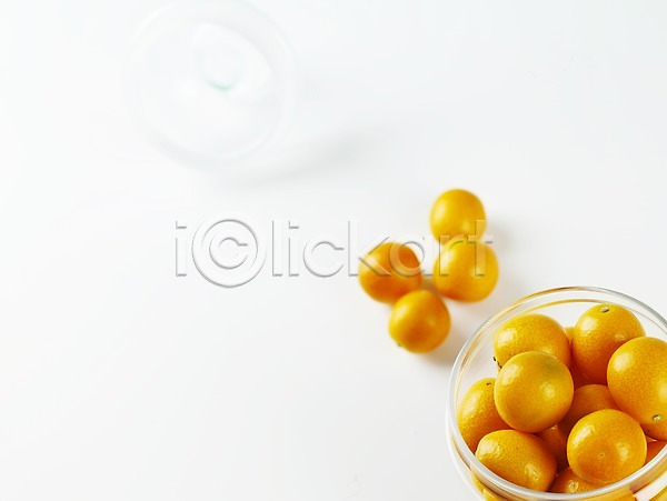 신선 사람없음 JPG 포토 하이앵글 과일 금귤 농작물 병(담는) 스튜디오촬영 식물 실내 유리병 음식