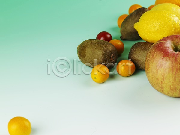 신선 사람없음 JPG 포토 과일 금귤 노란색 농작물 빨간색 사과(과일) 스튜디오촬영 식물 실내 여러개 음식 주황색 채소 키위