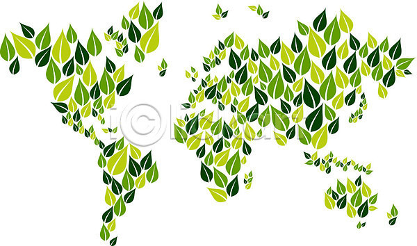 사람없음 EPS 일러스트 해외이미지 디자인 무료이미지 백그라운드 세계지도 잎 초록색 해외202004