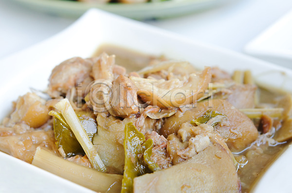 동양인 사람없음 JPG 포토 해외이미지 돼지고기 식사 아시아 요리 육류 음식 저녁식사 접시 중국 중식 채소 피부 해외202004