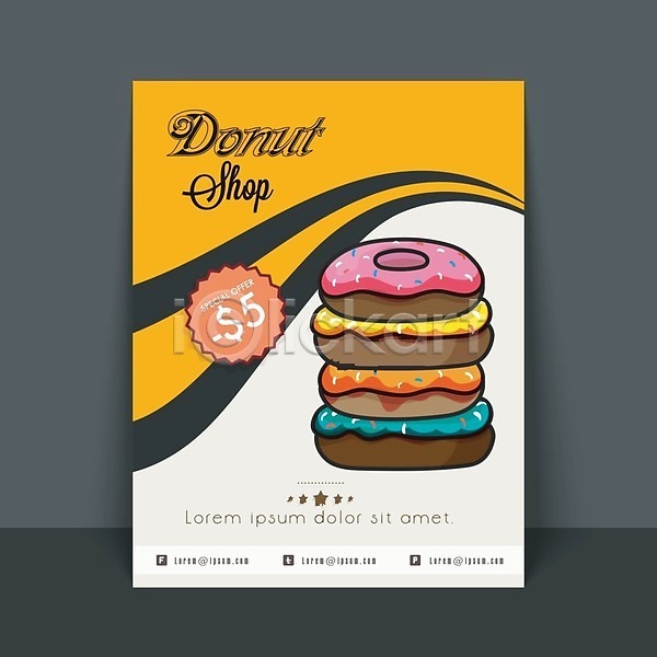 축하 사람없음 EPS 일러스트 템플릿 해외이미지 도넛 디저트 배너 생일 생일축하 생일카드 음식 축하카드 케이크 팜플렛 포스터 해외202004