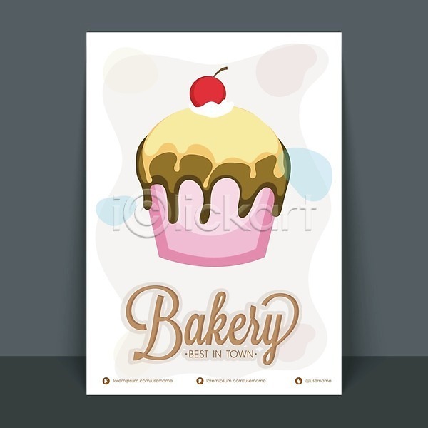 축하 사람없음 EPS 일러스트 해외이미지 디저트 맛있는 머핀 배너 생일 생일축하 생일카드 축하카드 컵케이크 케이크 포스터 해외202004