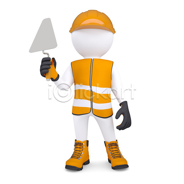 사람없음 3D JPG 포토 해외이미지 건축업자 계약자 공구 기구 노동자 백그라운드 산업 서기 수리 엔지니어 작업복 장갑 조끼 직업 캐릭터 컨셉 해외202004 헬멧 흰색