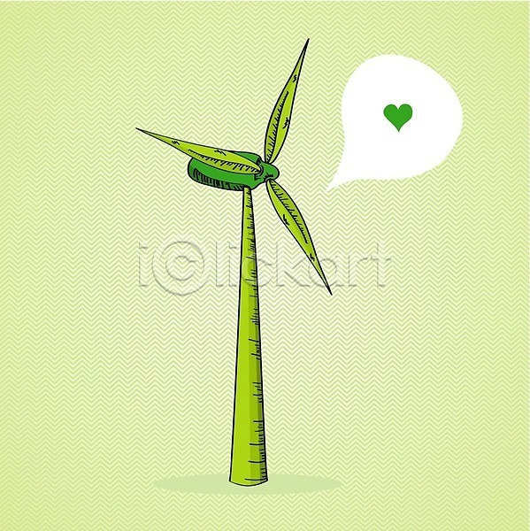 사랑 사람없음 EPS 일러스트 해외이미지 발전기 에너지 에코 잎 재활용 초록색 하트 해외202004 환경 흰색