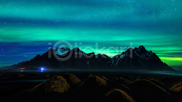 사람없음 JPG 포토 해외이미지 겨울 넘어짐 모래 모래언덕 물 바다 북쪽 빙하 빛 산 아이슬란드 야간 야외 여행 오로라 유럽 풍경(경치) 하늘 해외202004